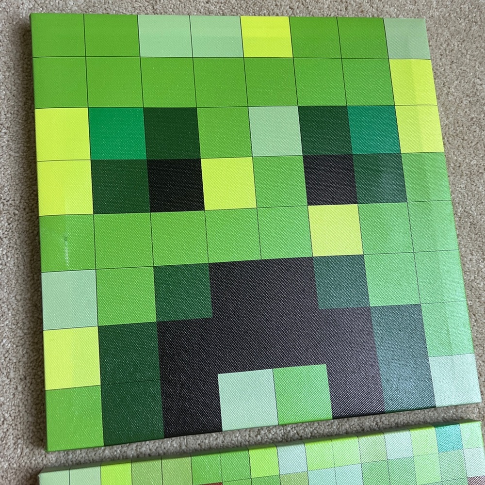 4 Minecraft canvas pictures